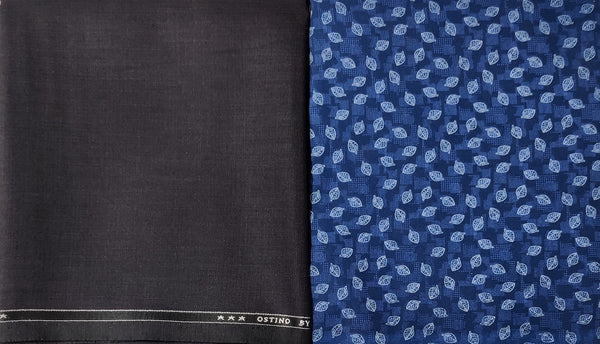 Raymond Poly Viscose Leaf Printed Shirt & Trouser Fabric  (Unstitched)