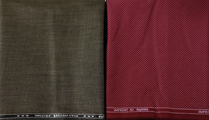 Raymond Poly Viscose Mini Printed Shirt & Trouser Fabric  (Unstitched)
