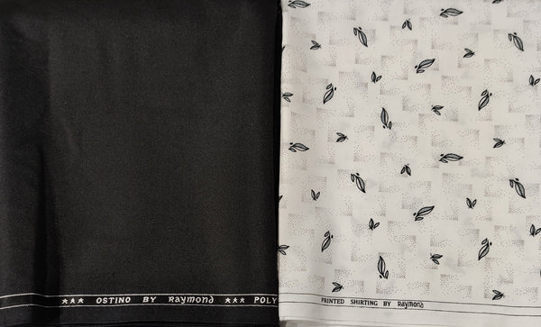 Raymond Poly Viscose leaflet Printed Shirt & Trouser Fabric  (Unstitched)