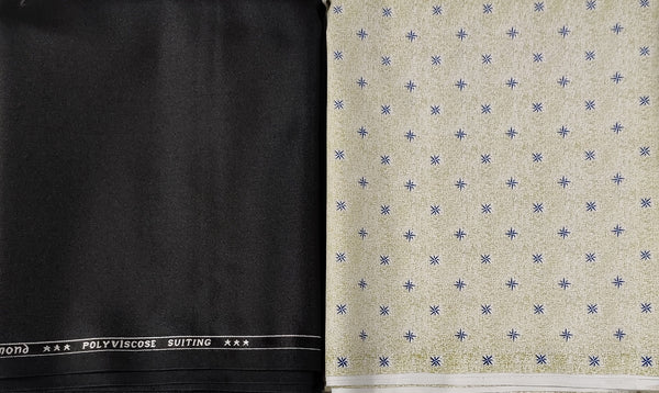Raymond Poly Viscose symmetrical Printed Shirt & Trouser Fabric  (Unstitched)