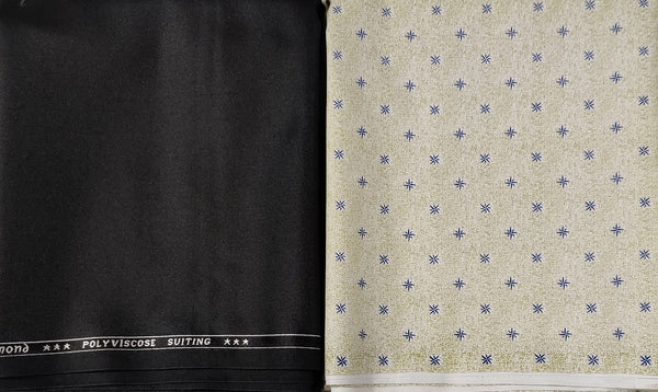 Raymond Poly Viscose symmetrical Printed Shirt & Trouser Fabric  (Unstitched)