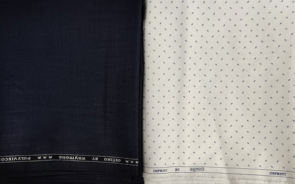 Raymond Poly Viscose Printed Shirt & Trouser Fabric  (Unstitched) - 0596