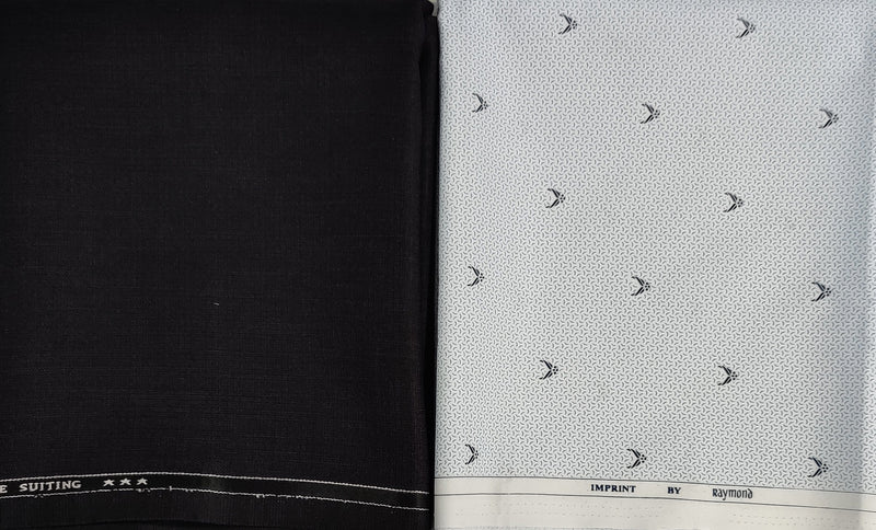 Raymond Poly Viscose Printed Shirt & Trouser Fabric  (Unstitched) - 0602
