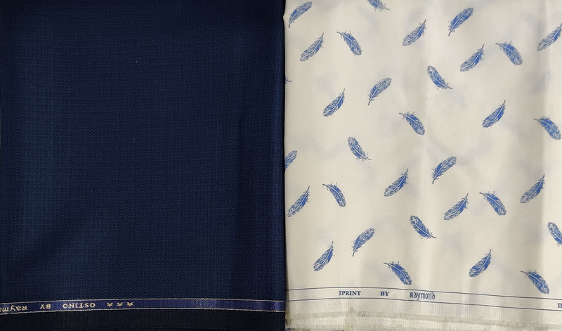 Raymond Poly Viscose Printed Shirt & Trouser Fabric  (Unstitched) - 0603