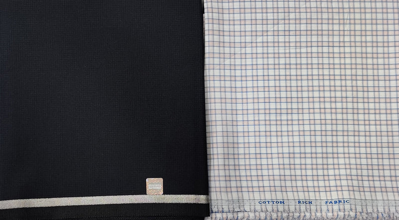 Raymond Cotton Printed Shirt & Trouser Fabric  (Unstitched)-0609