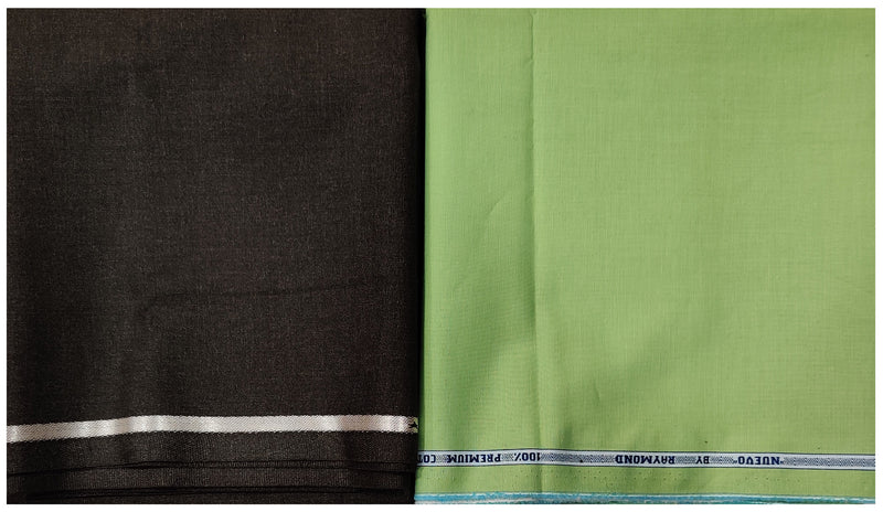Raymond Cotton Printed Shirt & Trouser Fabric  (Unstitched)-0614
