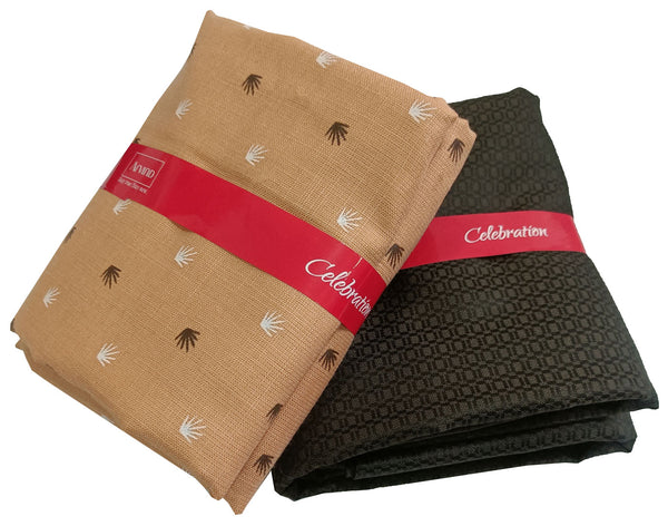 Arvind Unstitched Cotton Blend Shirt & Trouser Fabric Printed-062