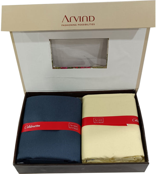 Arvind Cotton Solid Shirt & Trouser Fabric