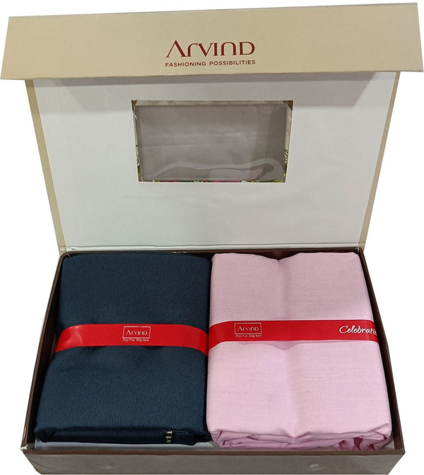 Arvind Cotton Solid Shirt & Trouser Fabric