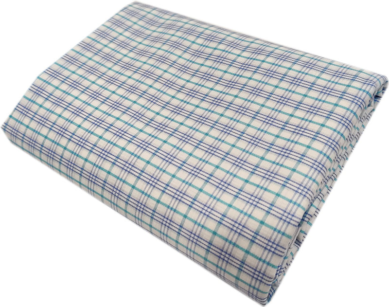 Mansfab Cotton Blend Checkered Shirt Fabric