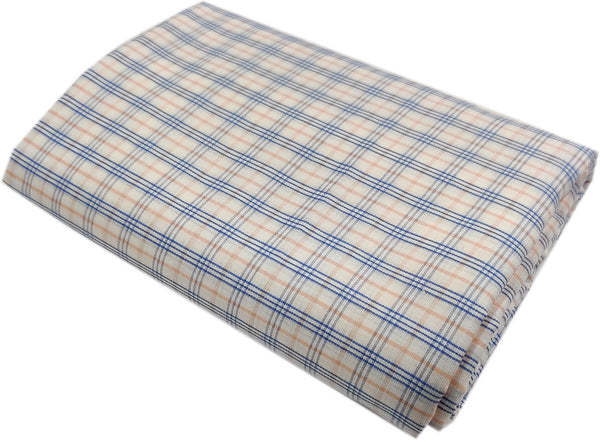 Mansfab Cotton Blend Checkered Shirt Fabric