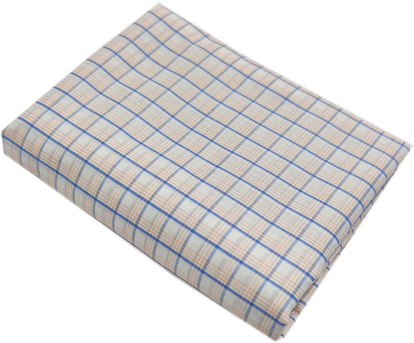 Mansfab Cotton Blend Checkered Shirt Fabric