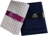 Mansfab Cotton Blend Self Design Shirt & Trouser Fabric