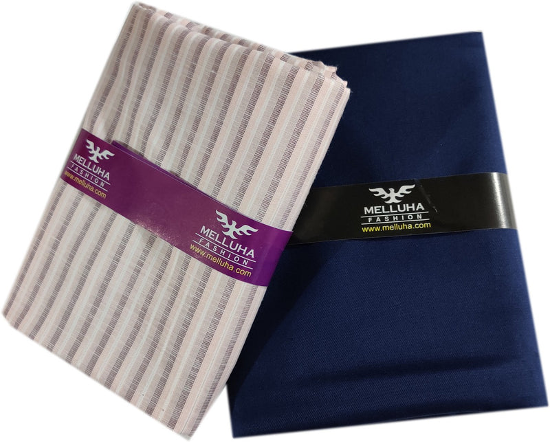 Mansfab Cotton Blend Self Design Shirt & Trouser Fabric
