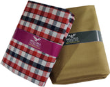 Mansfab Cotton Blend Self Design Shirt & Trouser Fabric