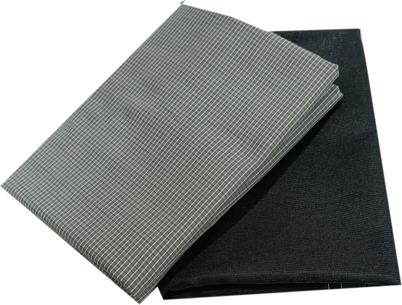 Mansfab Polycotton Checkered Shirt & Trouser Fabric