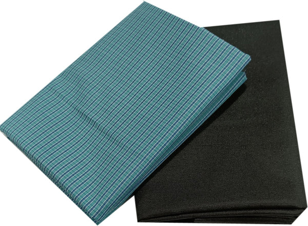 Mansfab Polycotton Checkered Shirt & Trouser Fabric