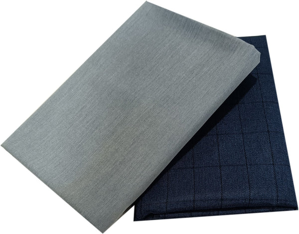 Mansfab Polycotton Self Design Shirt & Trouser Fabric