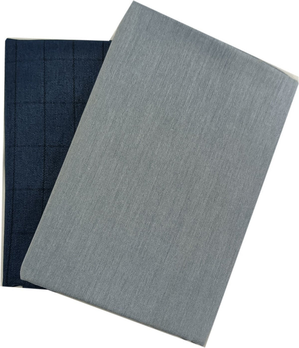 Mansfab Polycotton Self Design Shirt & Trouser Fabric