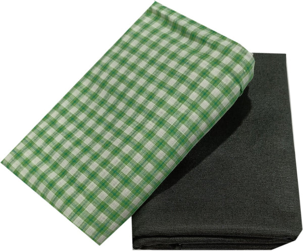 Mansfab Polycotton Checkered Shirt & Trouser Fabric