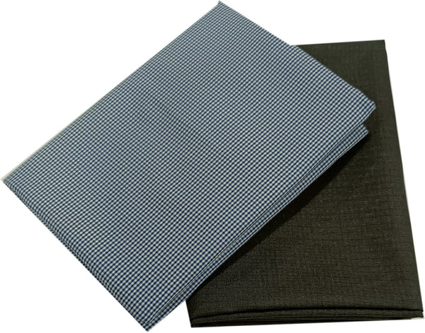 Mansfab Polycotton Checkered Shirt & Trouser Fabric