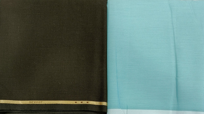 OCM Cotton Blend Checkered Shirt & Trouser Fabric