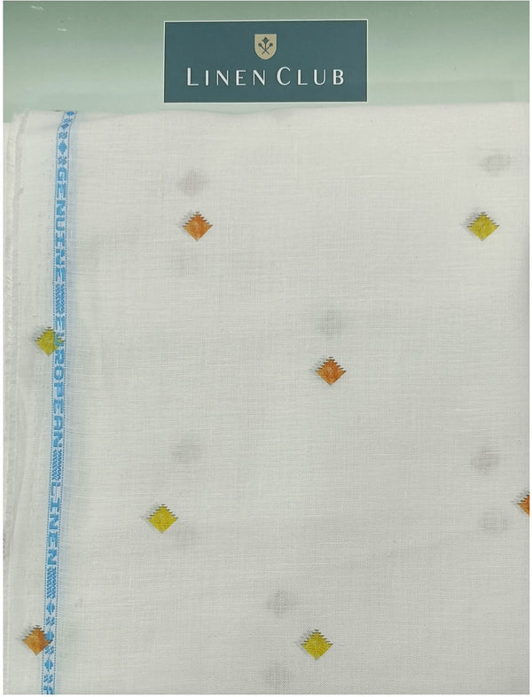 Linen Club Linen Printed Shirt Fabric