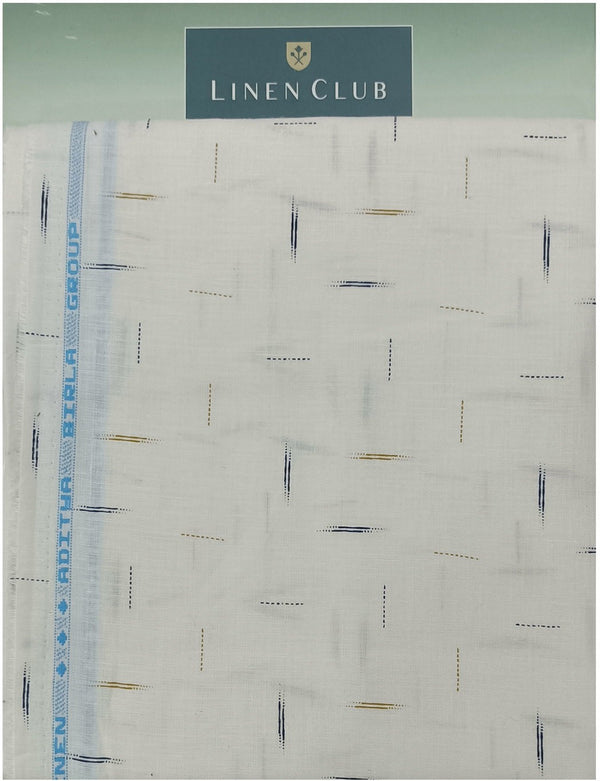 Linen Club Linen Printed Shirt Fabric