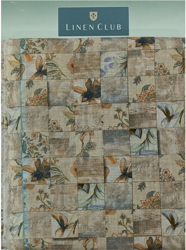 Linen Club Linen Printed Shirt Fabric