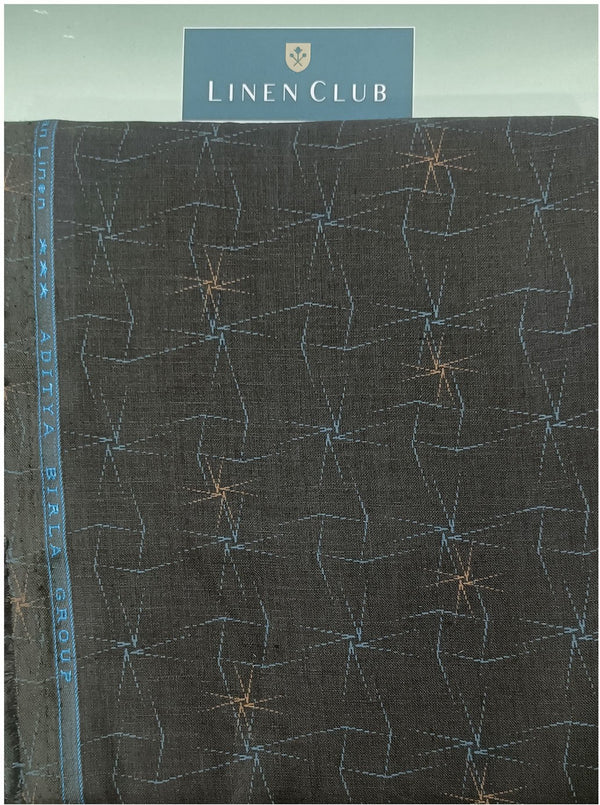 Linen Club Linen Printed Shirt Fabric