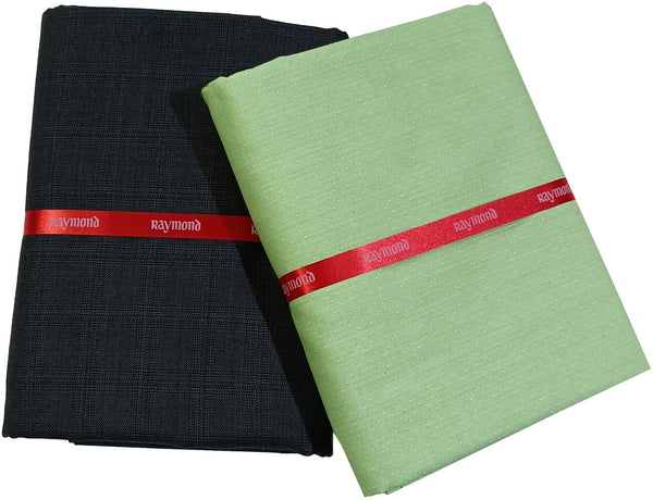Raymond Cotton Blend Striped Shirt & Trouser Fabric