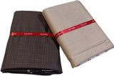 Raymond Cotton Blend Striped Shirt & Trouser Fabric