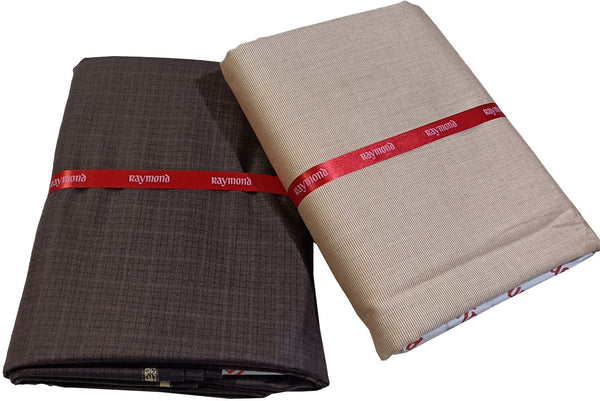 Raymond Cotton Blend Striped Shirt & Trouser Fabric