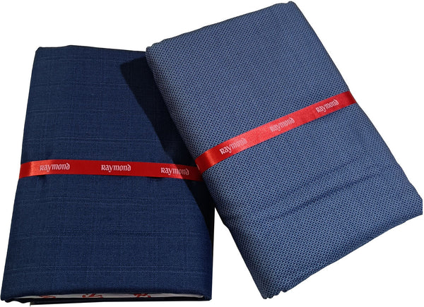 Raymond Cotton Blend Striped Shirt & Trouser Fabric