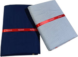 Raymond Cotton Blend Striped Shirt & Trouser Fabric