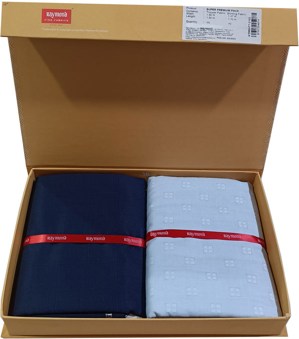 Raymond Cotton Blend Solid Shirt & Trouser Fabric