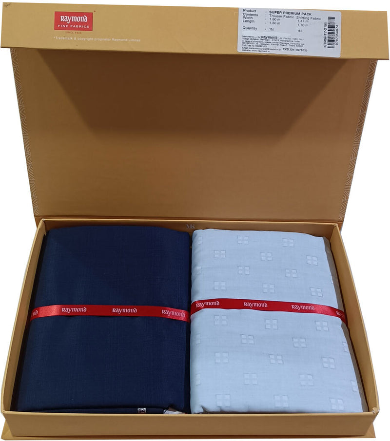 Raymond Cotton Blend Solid Shirt & Trouser Fabric
