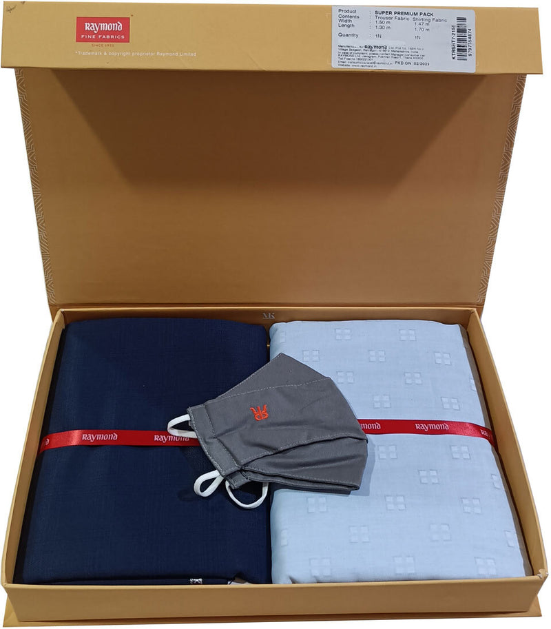 Raymond Cotton Blend Solid Shirt & Trouser Fabric