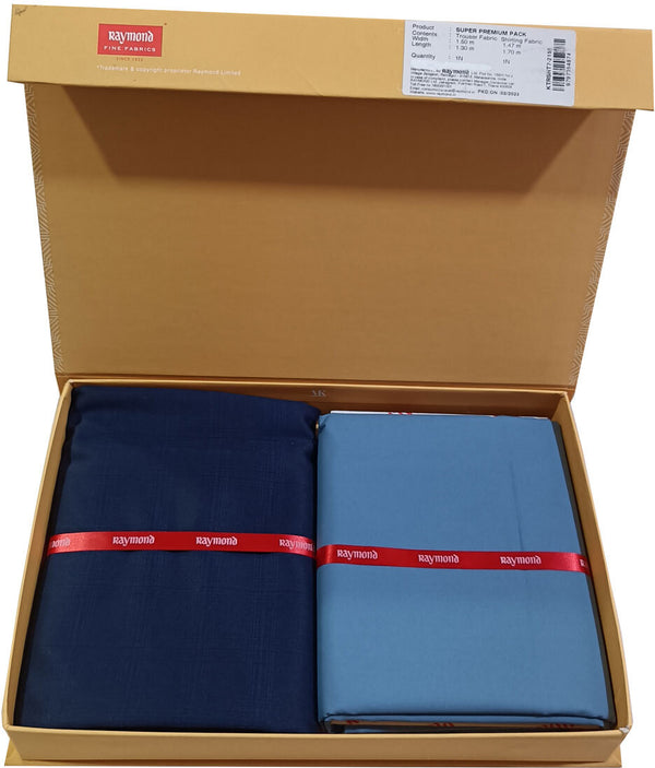 Raymond Cotton Blend Solid Shirt & Trouser Fabric