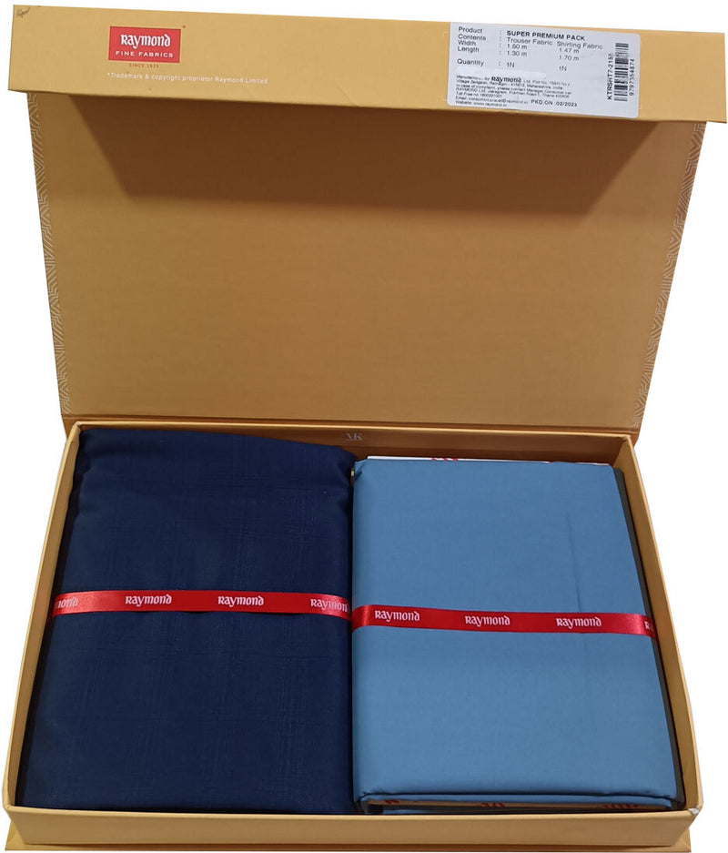 Raymond Cotton Blend Solid Shirt & Trouser Fabric