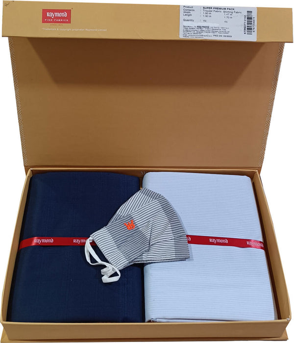 Raymond Cotton Blend Solid Shirt & Trouser Fabric