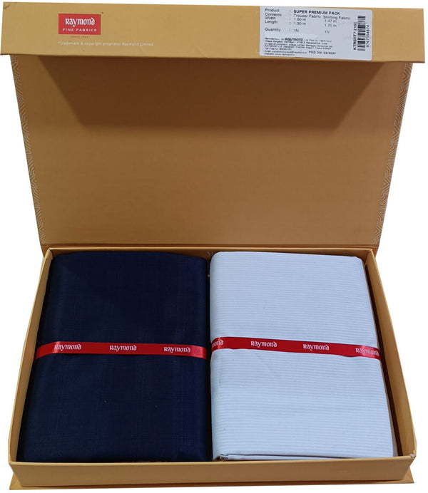 Raymond Cotton Blend Solid Shirt & Trouser Fabric