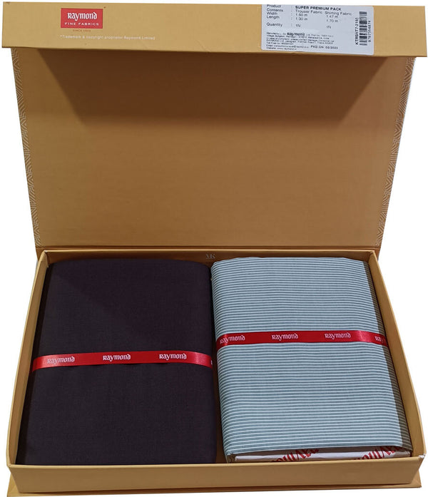 Raymond Cotton Blend Solid Shirt & Trouser Fabric