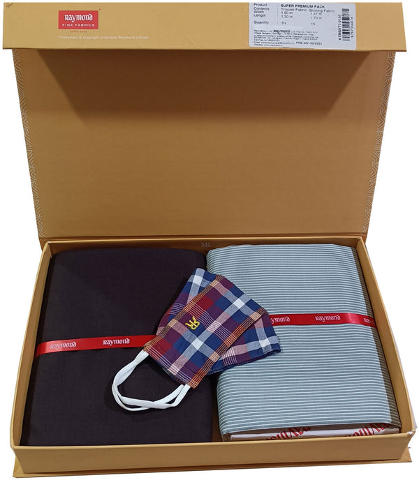 Raymond Cotton Blend Solid Shirt & Trouser Fabric