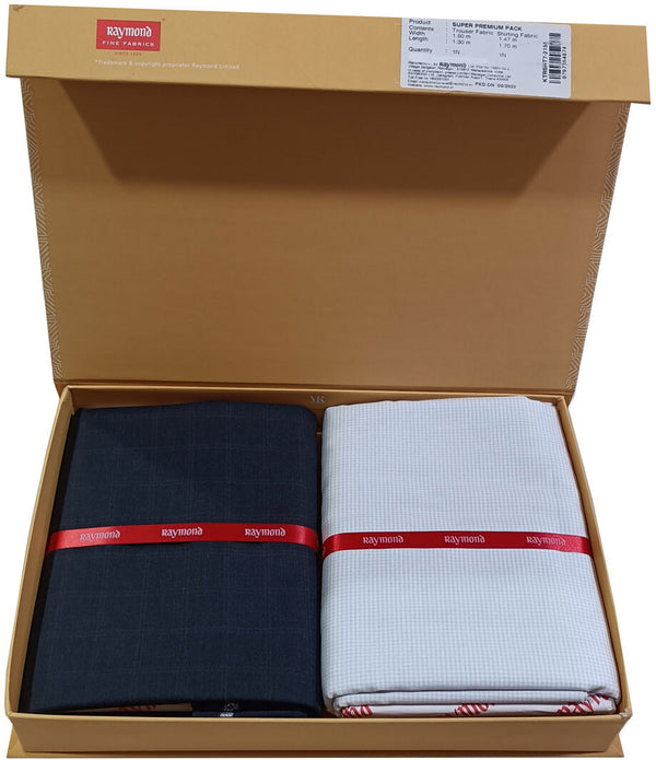 Raymond Cotton Blend Solid Shirt & Trouser Fabric
