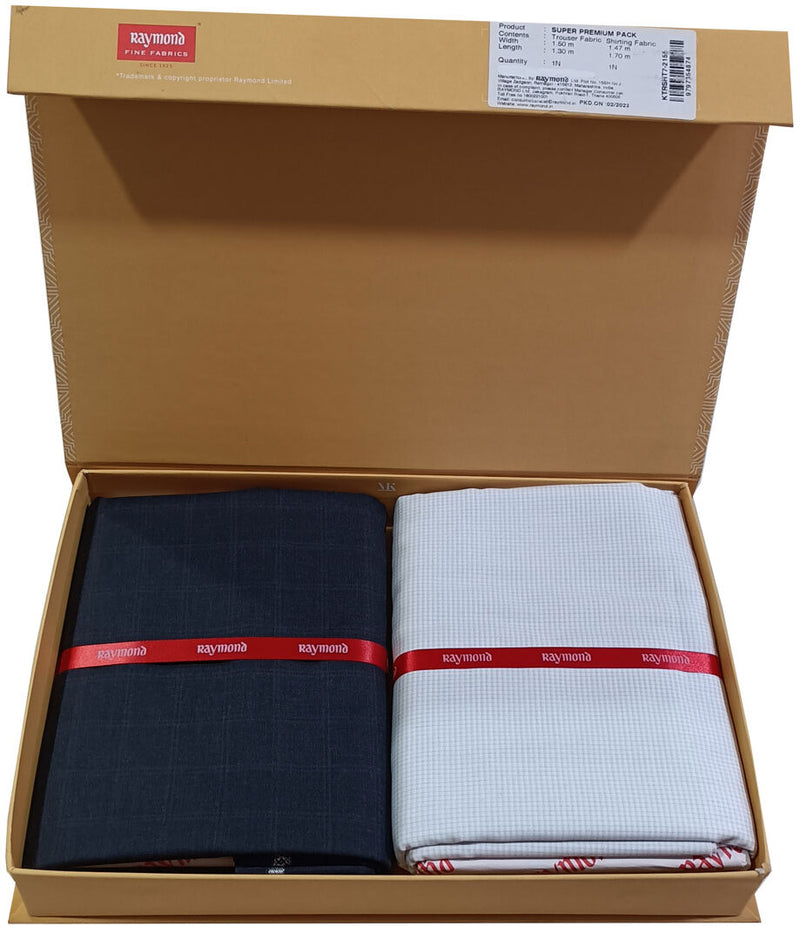 Raymond Cotton Blend Solid Shirt & Trouser Fabric
