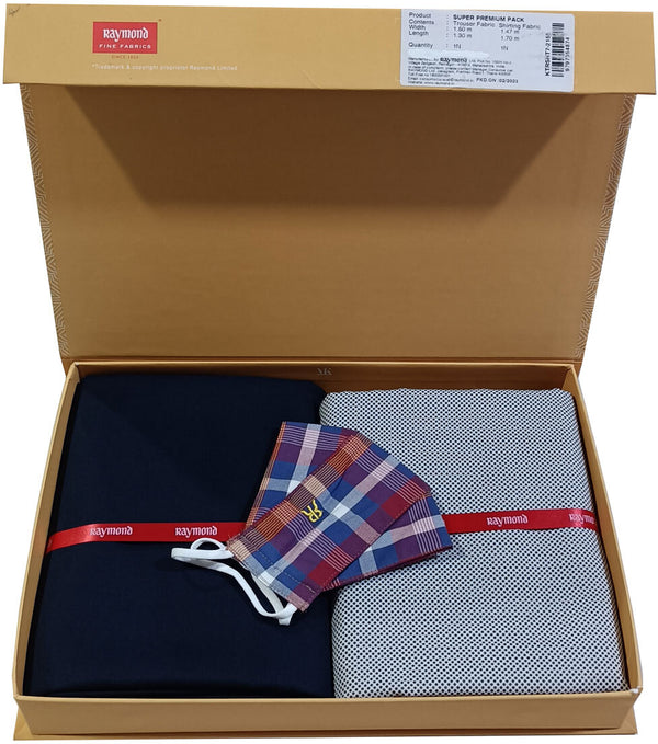 Raymond Cotton Blend Solid Shirt & Trouser Fabric