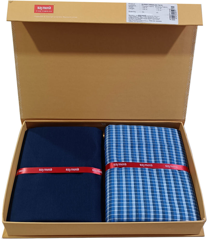 Raymond Cotton Blend Solid Shirt & Trouser Fabric