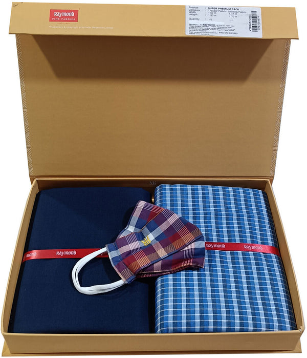 Raymond Cotton Blend Solid Shirt & Trouser Fabric