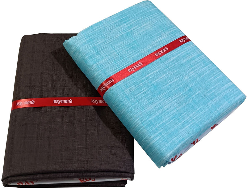 Raymond Cotton Blend Solid Shirt & Trouser Fabric